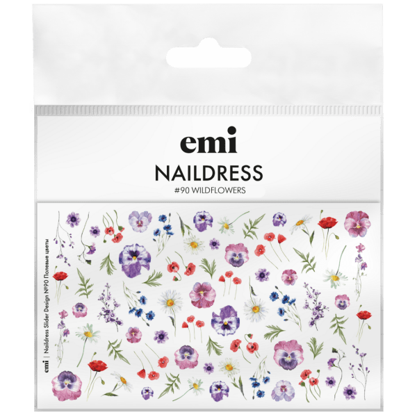 Naildress Slider Design #90 Wildflowers